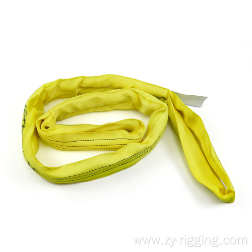 3Ton 100% Polyester Flat Cargo Round Webbing Sling